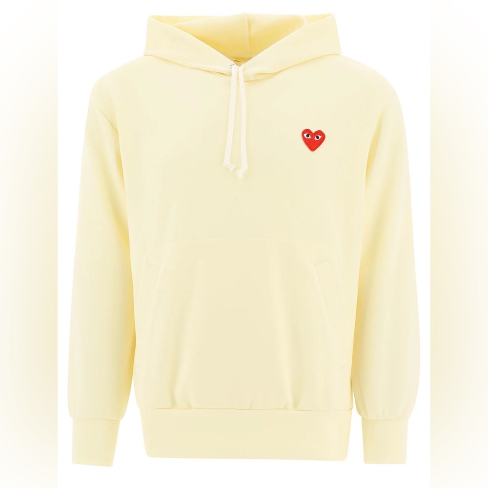 Commes de Garçons PLAY yellow sweatshirt small